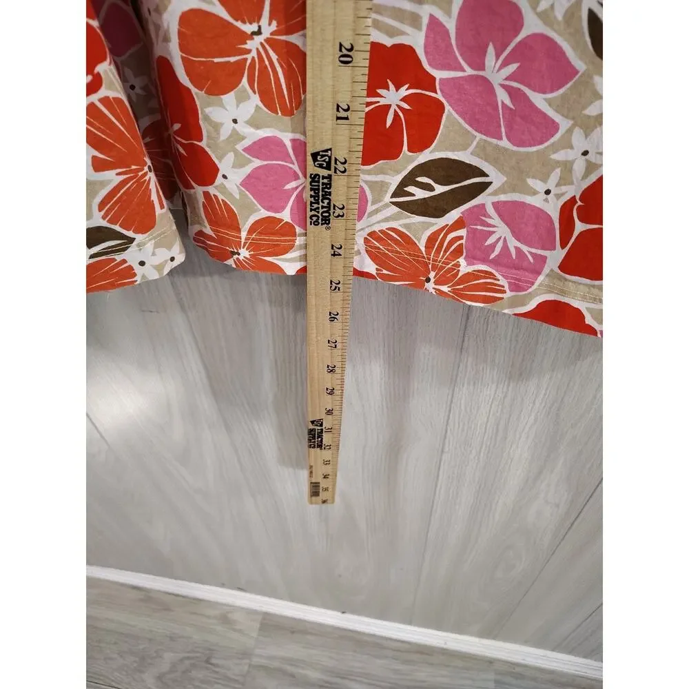 Women's Plus Sz 3X Cruise Floral Skirt Comfort Casual Hawaiian Monroe And Main
